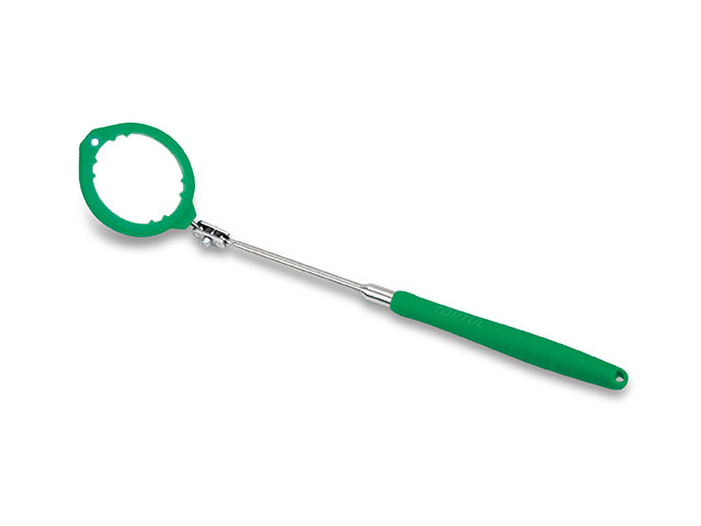 TOPTUL Зеркало телескопическое с подсветкой (круглое, d55mm, 262-950mm, JJAM0495)