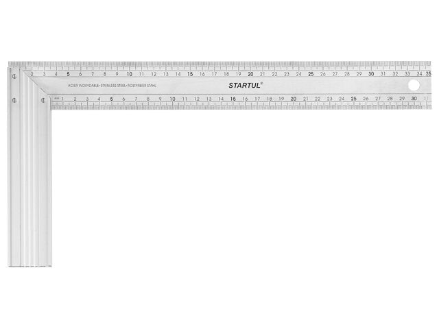STARTUL Угольник столярный PROFI сталь/алюм. (350mm, ST3518-035, ST3525-035)