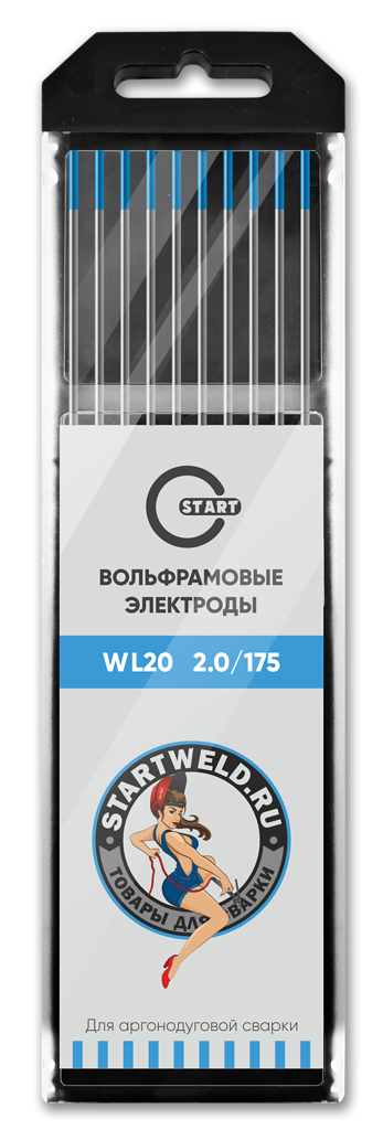 START Вольфрамовый электрод (WL 20, 2.0/175 mm, голубой, WL2020175)
