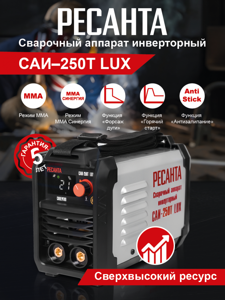 Ресанта Сварочный инвертор САИ-250T LUX