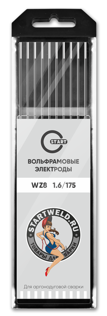 START Вольфрамовый электрод (WZ 8, 1.6/175 mm, белый, WZ2016175)