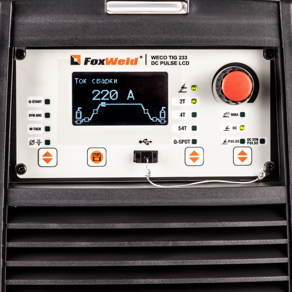 Foxweld Аргонодуговой аппарат WECO TIG 233 DC PULSE LCD