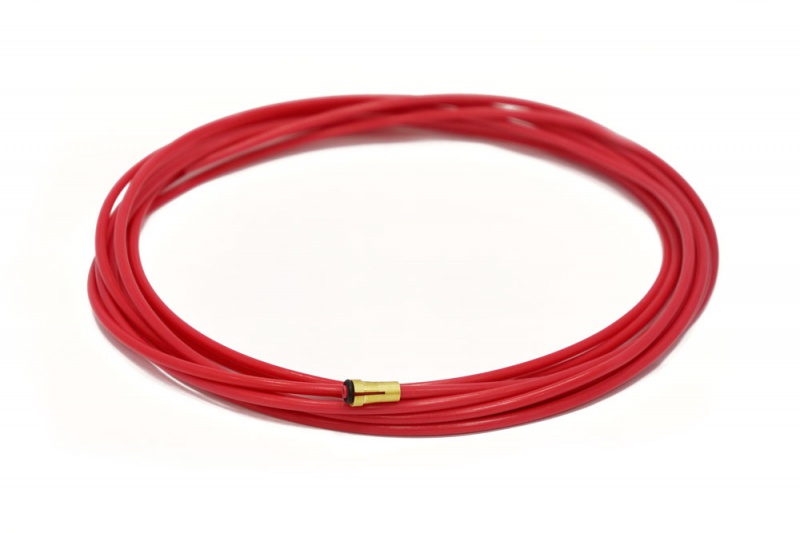 Aurora Каналы направляющие для горелок MIG/MAG (Красный, тефлоновый, Ø1.0-1.2mm, 5m, 12126)