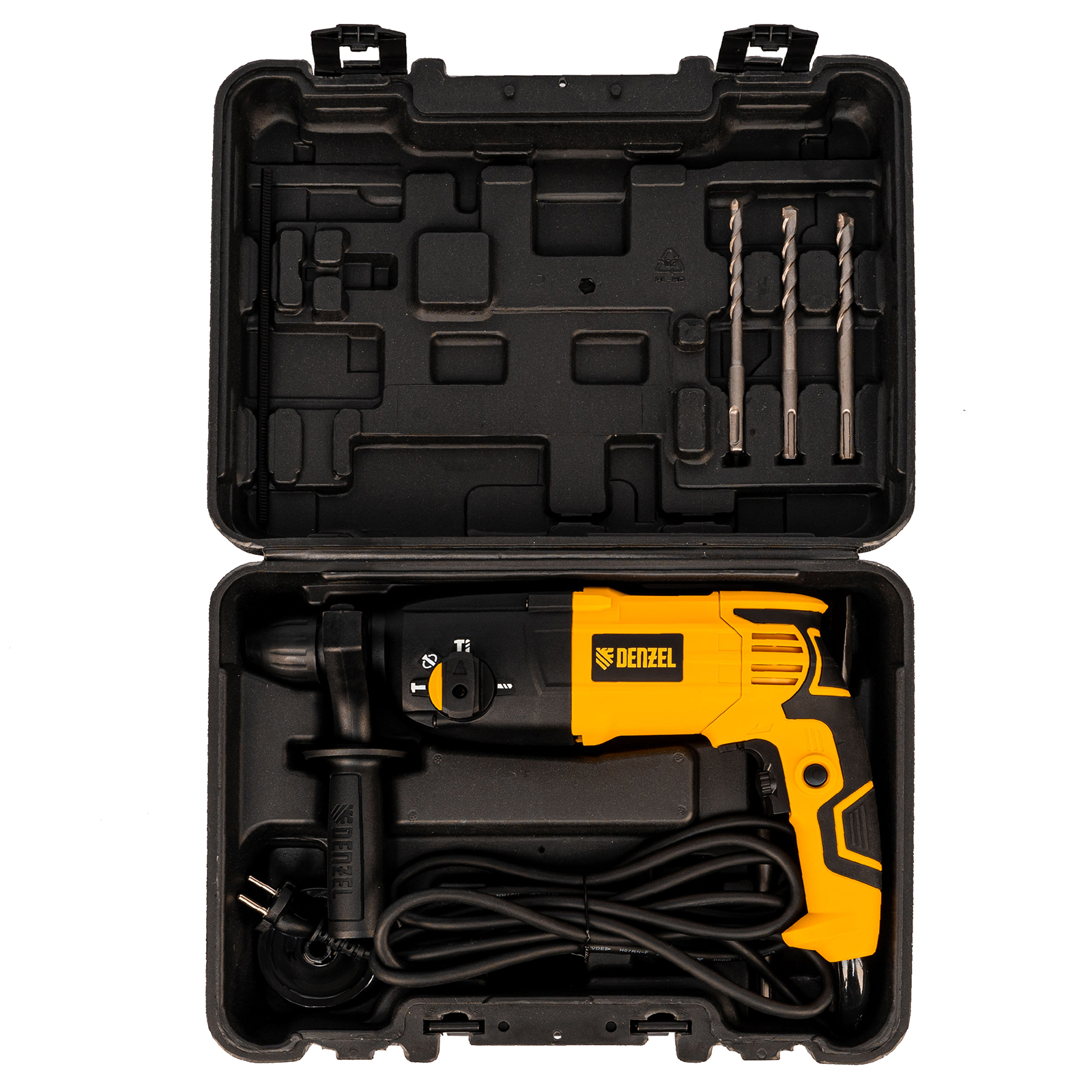 DENZEL Перфоратор электрический  RH-750-24, SDS-plus, 750 Вт, 2.5 Дж, 3 режима