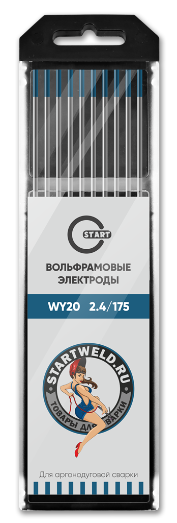 START Вольфрамовый электрод (WY 20, 2.4/175 mm, синий, WY2024175)