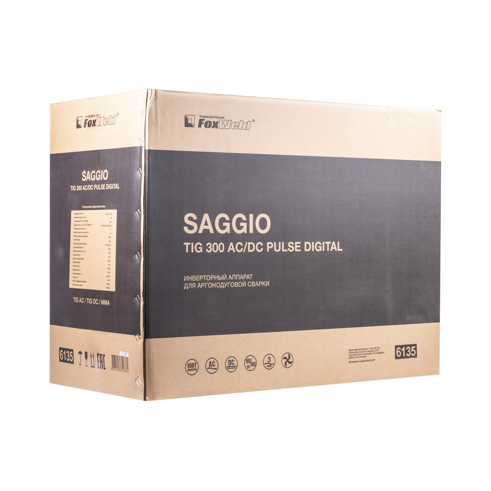 Foxweld Аргонодуговой аппарат SAGGIO TIG 300 AC/DC Pulse Digital