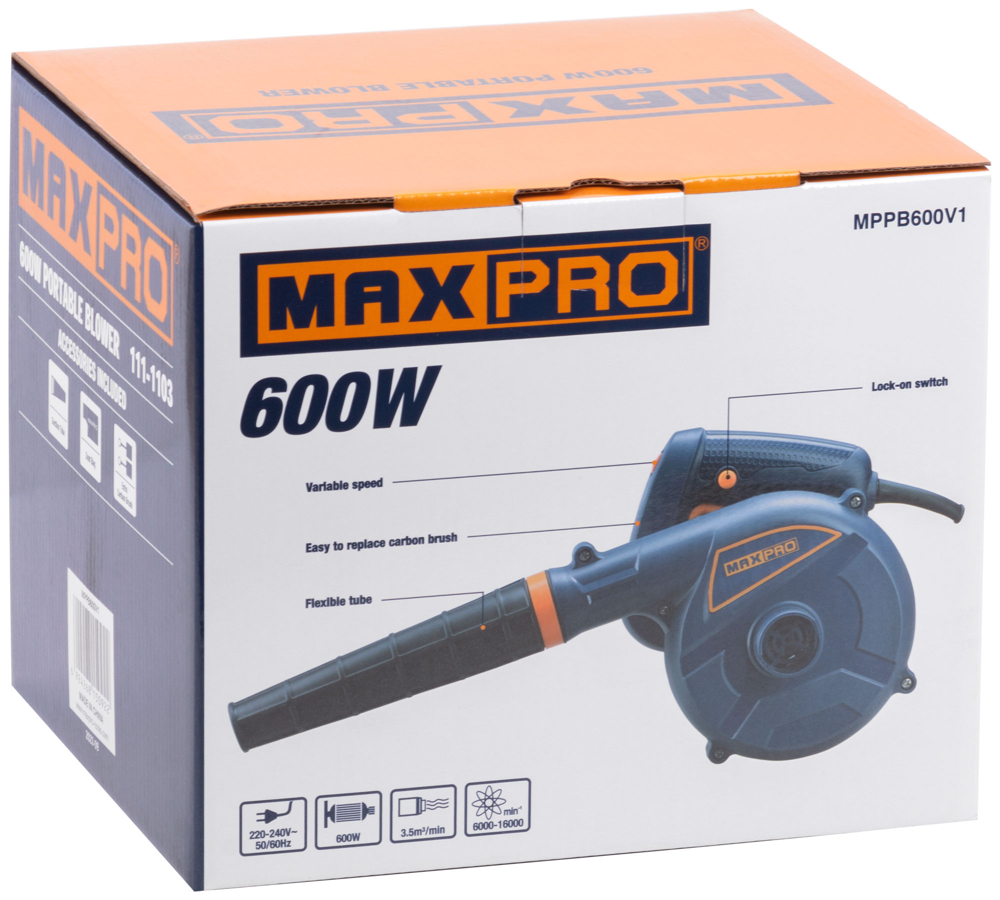 MAX-PRO Воздуходувка-пылесос 600 Вт
