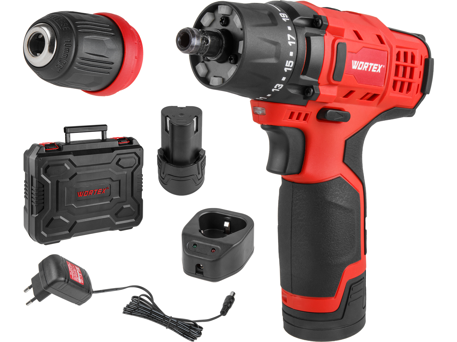WORTEX Аккумуляторная дрель-шуруповерт BD 1215 LiSET