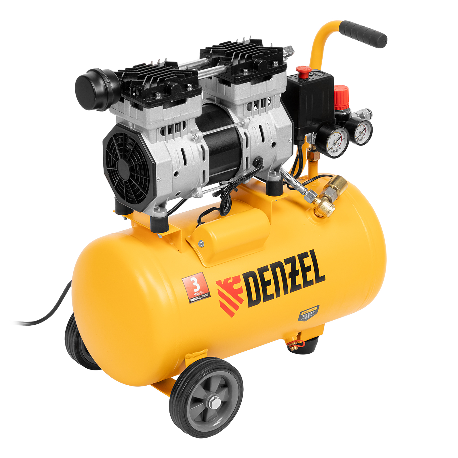 DENZEL Компрессор DLS950/24 безмаслянный малошумный(58026)