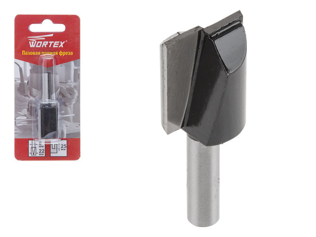 WORTEX Фреза пазовая прямая (22х25 мм, MCAA222518)