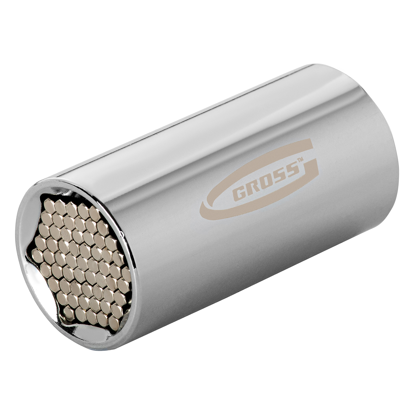 GROSS Головки торцевые многоразмернае под квадрат 1/2", CrV, хромир.