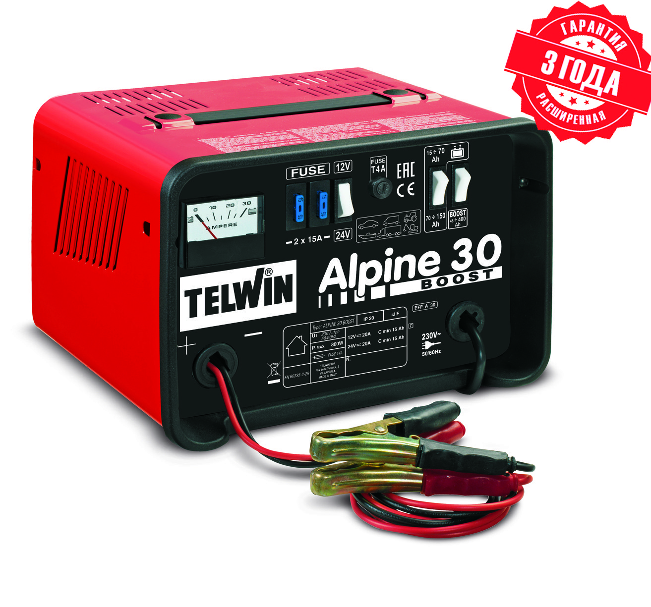 TELWIN Зарядное устройство ALPINE 30 BOOST 230V 12-24V