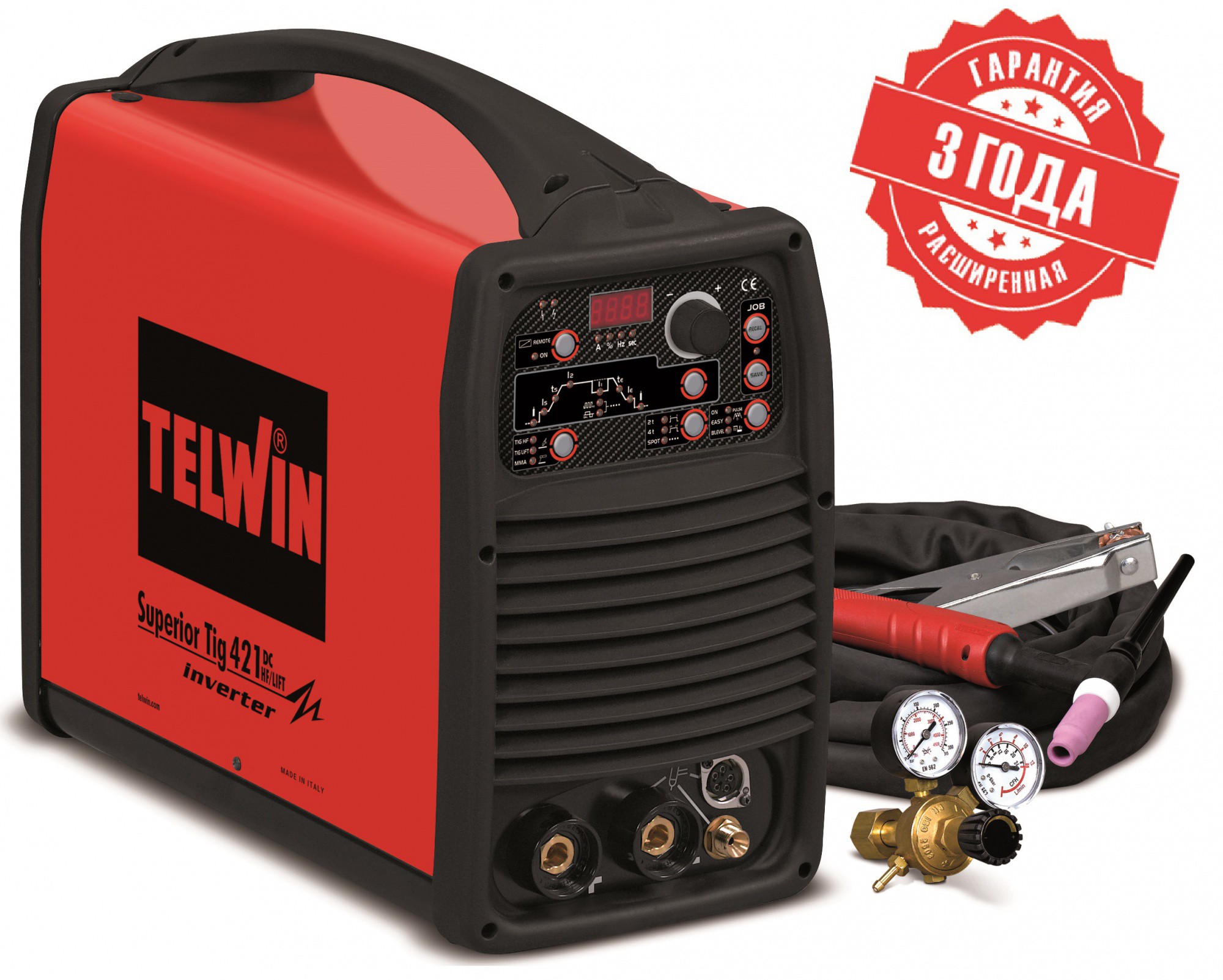 TELWIN Аргонодуговой аппарат SUPERIOR TIG 421 DC-HF/LIFT 400V