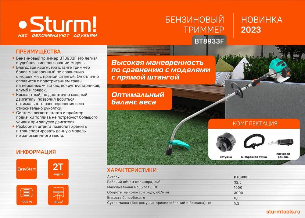 Sturm! Перфоратор SDS Plus RH2510PM