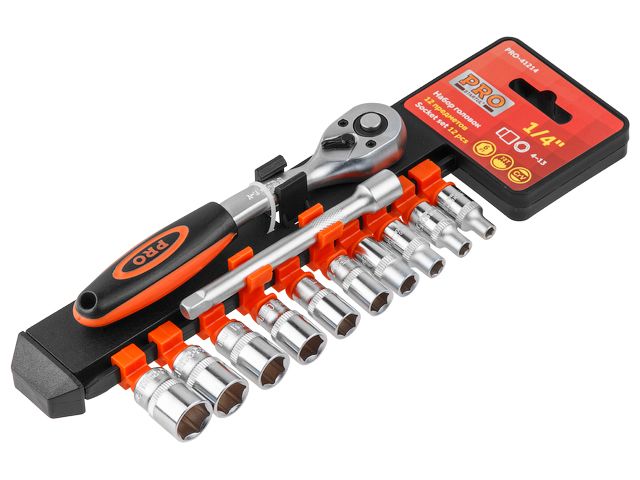 STARTUL Набор головок 1/4" 4-13мм 12предм. (PRO-41214)