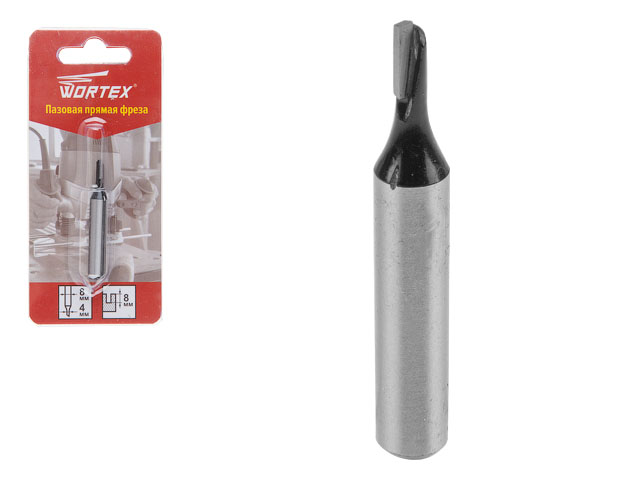 WORTEX Фреза пазовая прямая (4х8 мм, MCAA040818)