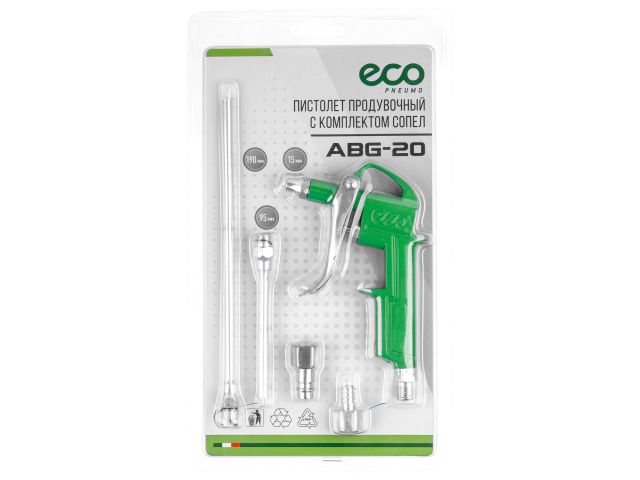 ECO Пневмопистолет продувочный ABG-20 15 / 95 / 190 мм