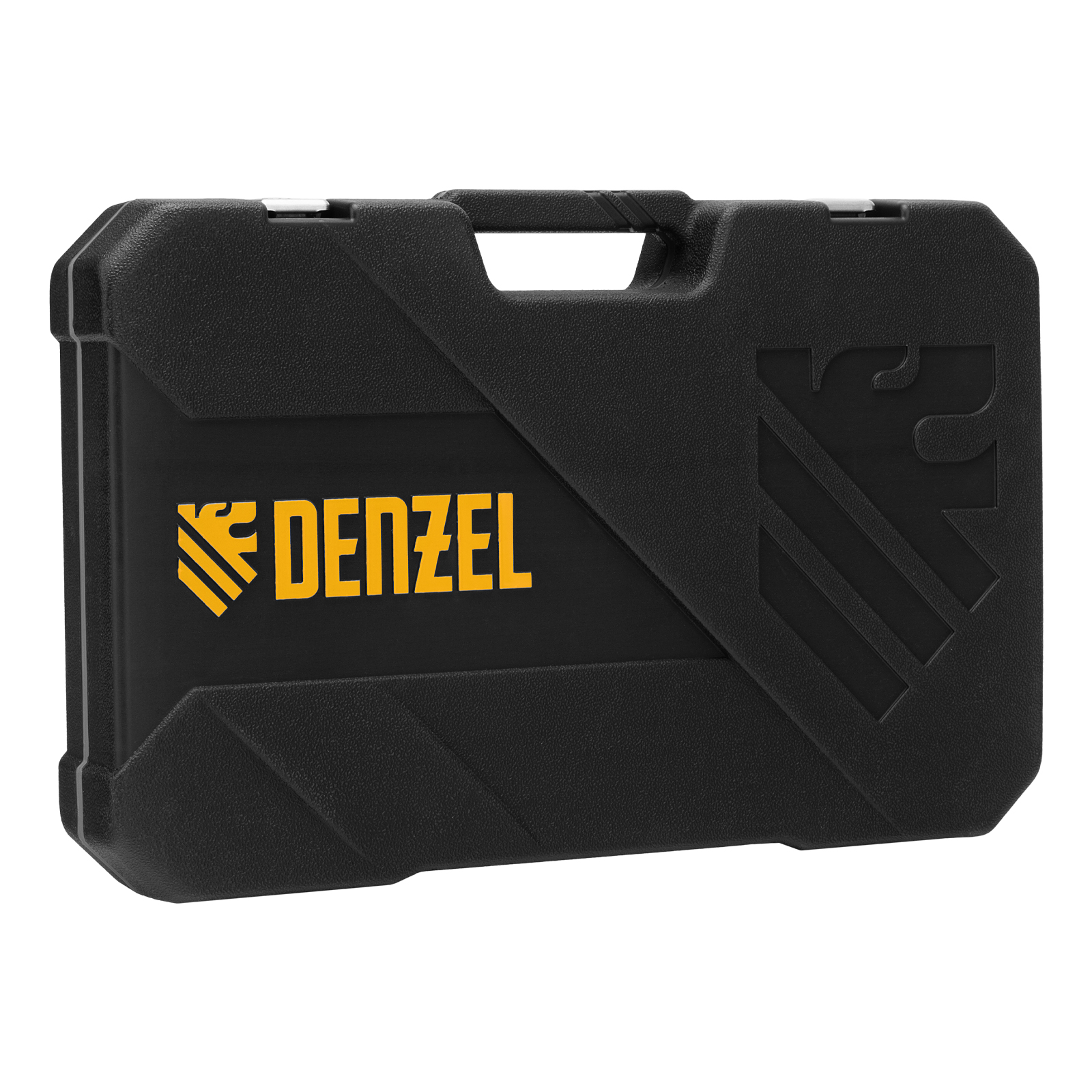 DENZEL Набор инструментов 1/2", 1/4", CrV, S2, пластиковый кейс, 100 предметов