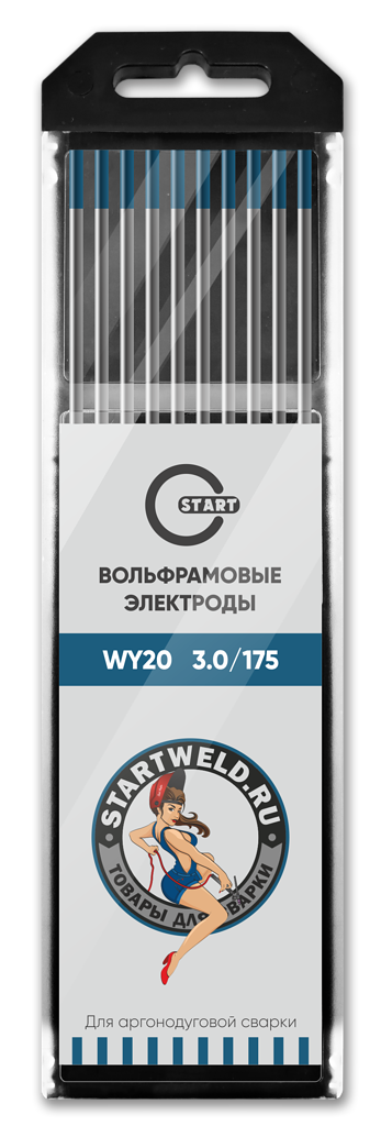 START Вольфрамовый электрод (WY 20, 3.0/175 mm, синий, WY2030175)