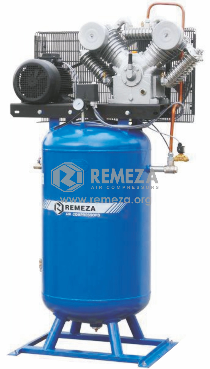 REMEZA Компрессор поршневой двухступенчатый вертикальный СБ 4/Ф-270 LT 100 В (21215)