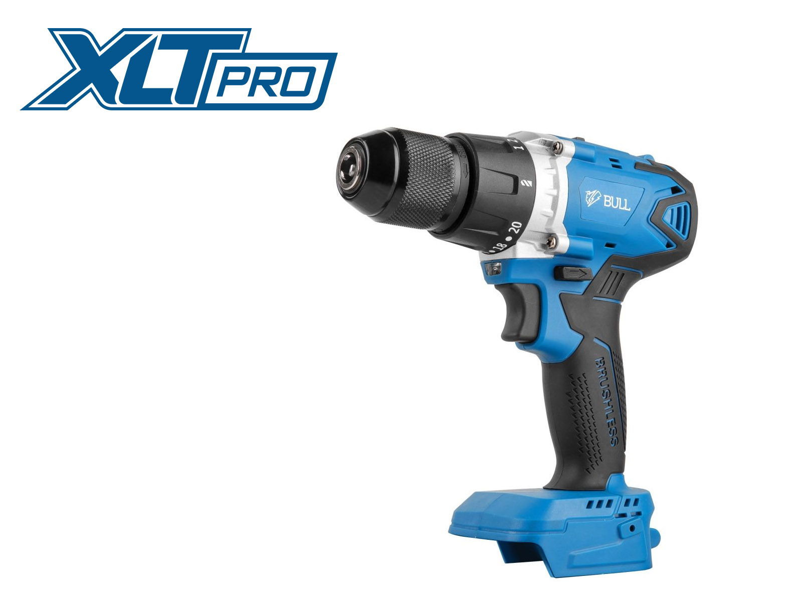 BULL Аккумуляторная дрель-шуруповерт SR 1802 XLTpro (в коробке, SOLO  БЕСЩЕТ., 18 В, 80 Н*м, без АКБ и ЗУ, БЗП 13 мм, 1329673)