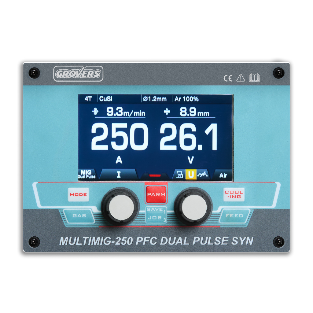 GROVERS Сварочный полуавтомат MULTIMIG-250 PFC DUAL PULSE SYN