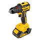 DENZEL Аккумуляторная дрель-шуруповерт CDH-BL-20, Li-Ion, 20 В
