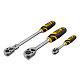 DENZEL Набор инструментов 1/2", 1/4", 3/8", CrV, S2, пластиковый кейс, 144 предмета