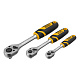 DENZEL Набор инструментов 1/2", 3/8", 1/4", CrV, S2, пластиковый кейс, 232 предмета