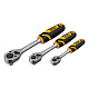 DENZEL Набор инструментов 1/2", 1/4", 3/8", CrV, S2, пластиковый кейс, 216 предметов