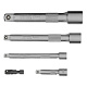 DENZEL Набор инструментов 1/2", 1/4", 3/8", CrV, S2, пластиковый кейс, 216 предметов