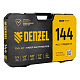 DENZEL Набор инструментов 1/2", 1/4", 3/8", CrV, S2, пластиковый кейс, 144 предмета