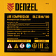 DENZEL Компрессор DLS 3300/100, 3300 Вт,3x1100, 100 л, 570 л/мин безмаслянный малошумный