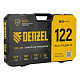 DENZEL Набор инструментов 1/2", 1/4", CrV, S2, пластиковый кейс, 122 предмета