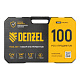 DENZEL Набор инструментов 1/2", 1/4", CrV, S2, пластиковый кейс, 100 предметов